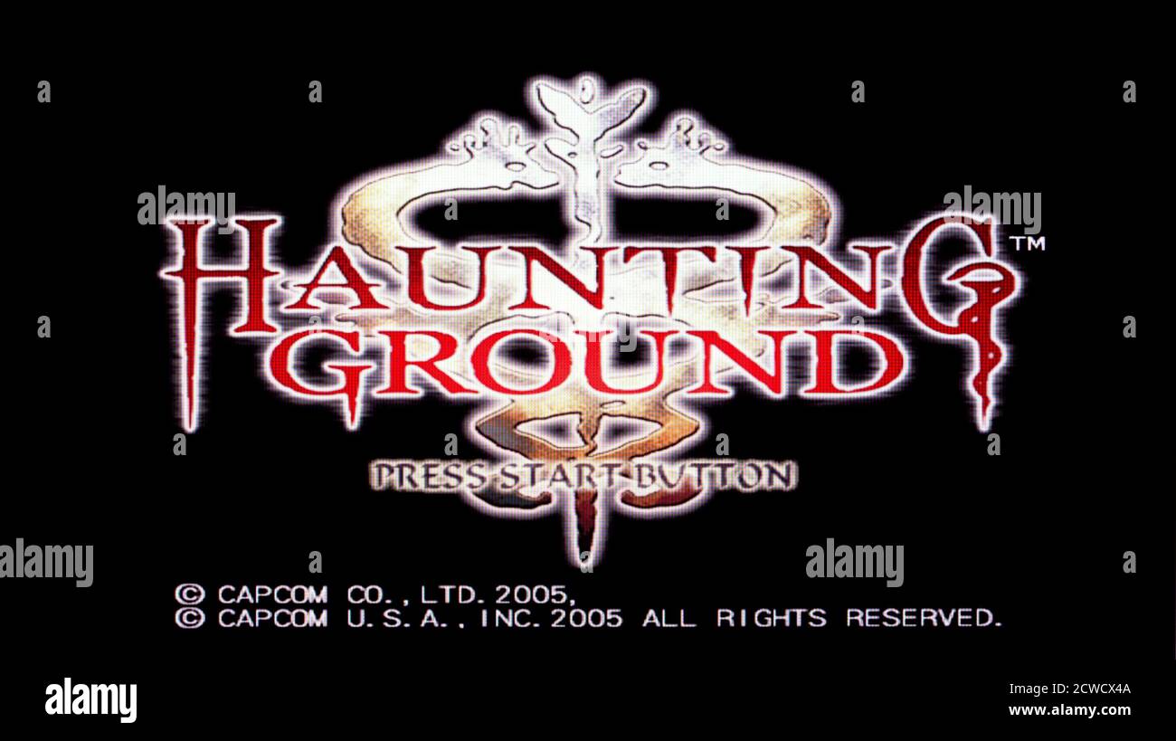 Haunting Ground - Sony Playstation 2 PS2 - Editorial use only Stock ...