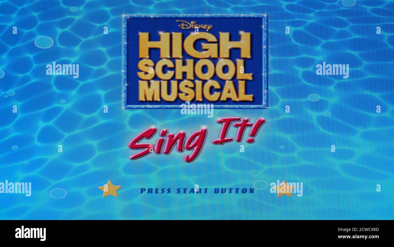 High School Musical - Sing It! - Sony Playstation 2 PS2 - Editorial use  only Stock Photo - Alamy