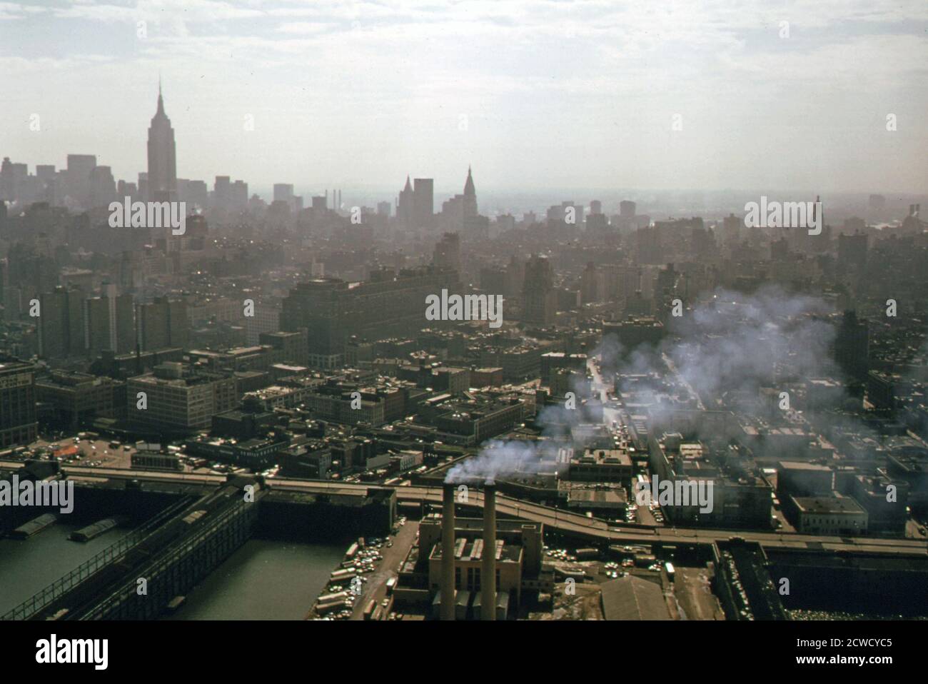 Manhattan New York Skyline  ca.  June 1974 Stock Photo