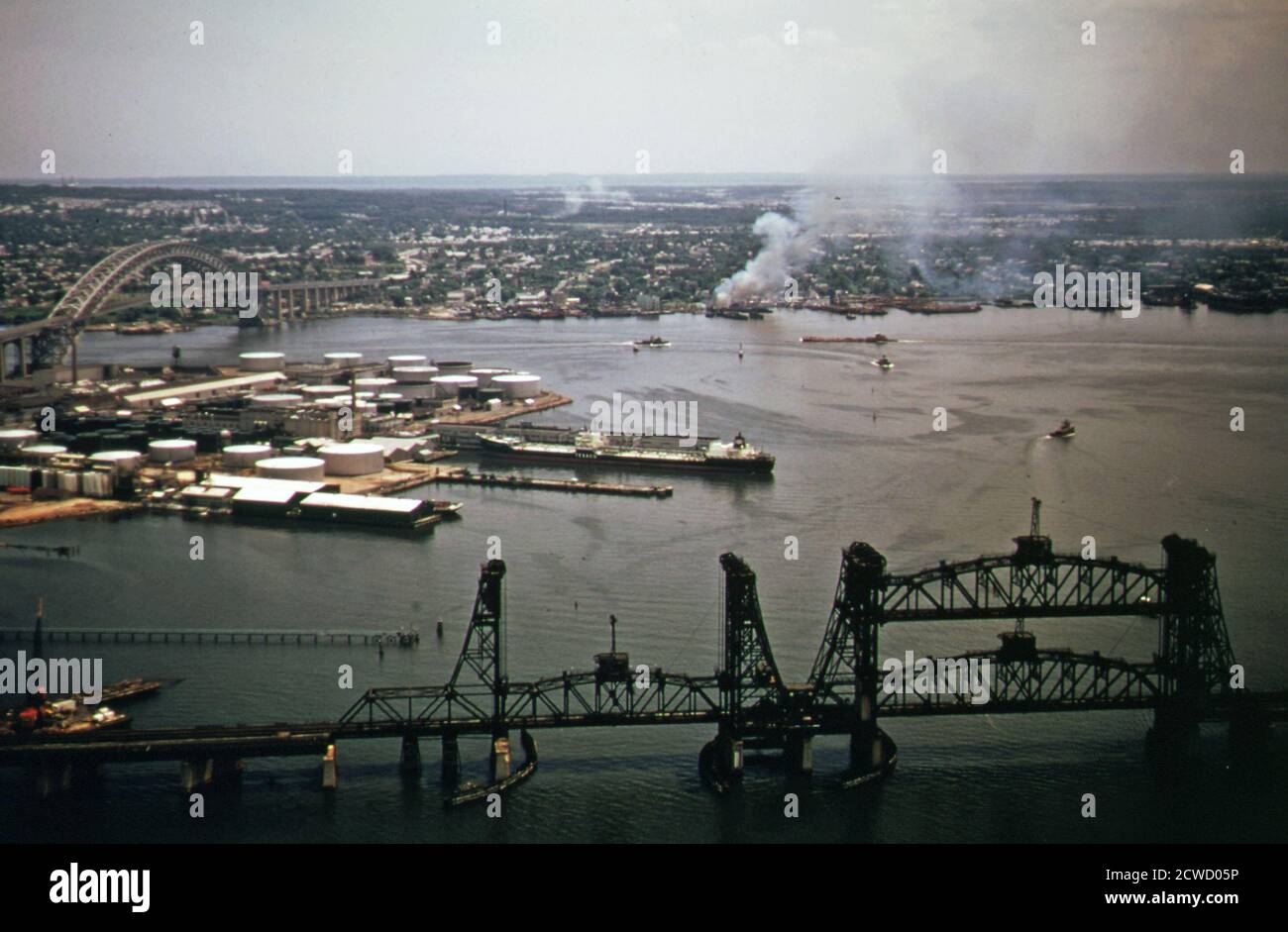 Newark Bay New Jersey. lands adjacent to the bight rivers flowing into