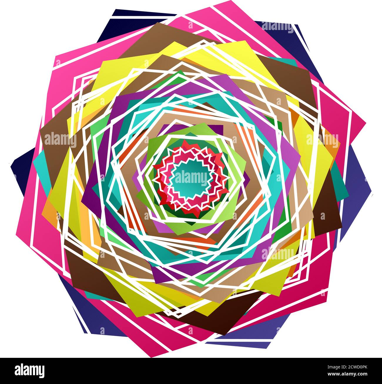 Colorful motifs, abstract shapes vector. Circular pattern elements ...