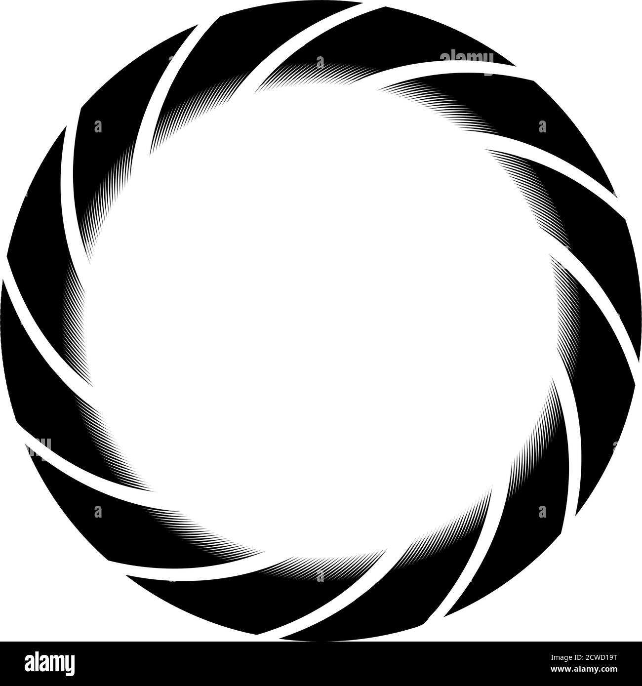 Spiral, twist radial swirl, twirl circular vector illustration. Revolve ...
