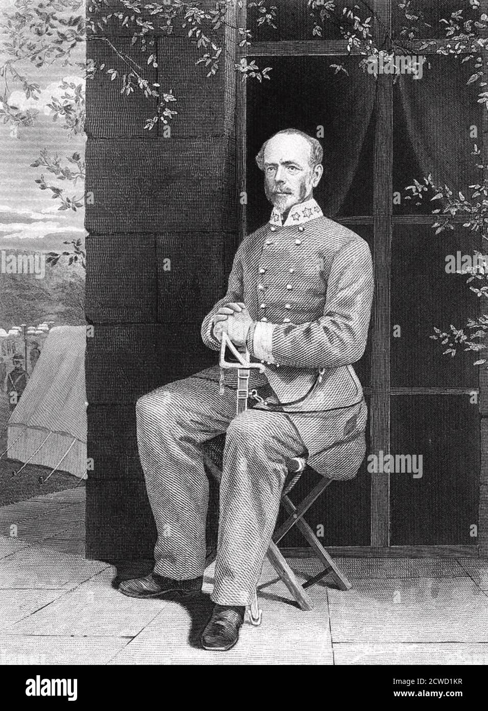 JOSEPH E. JOHNSON (1807-1891) American Confederate General Stock Photo