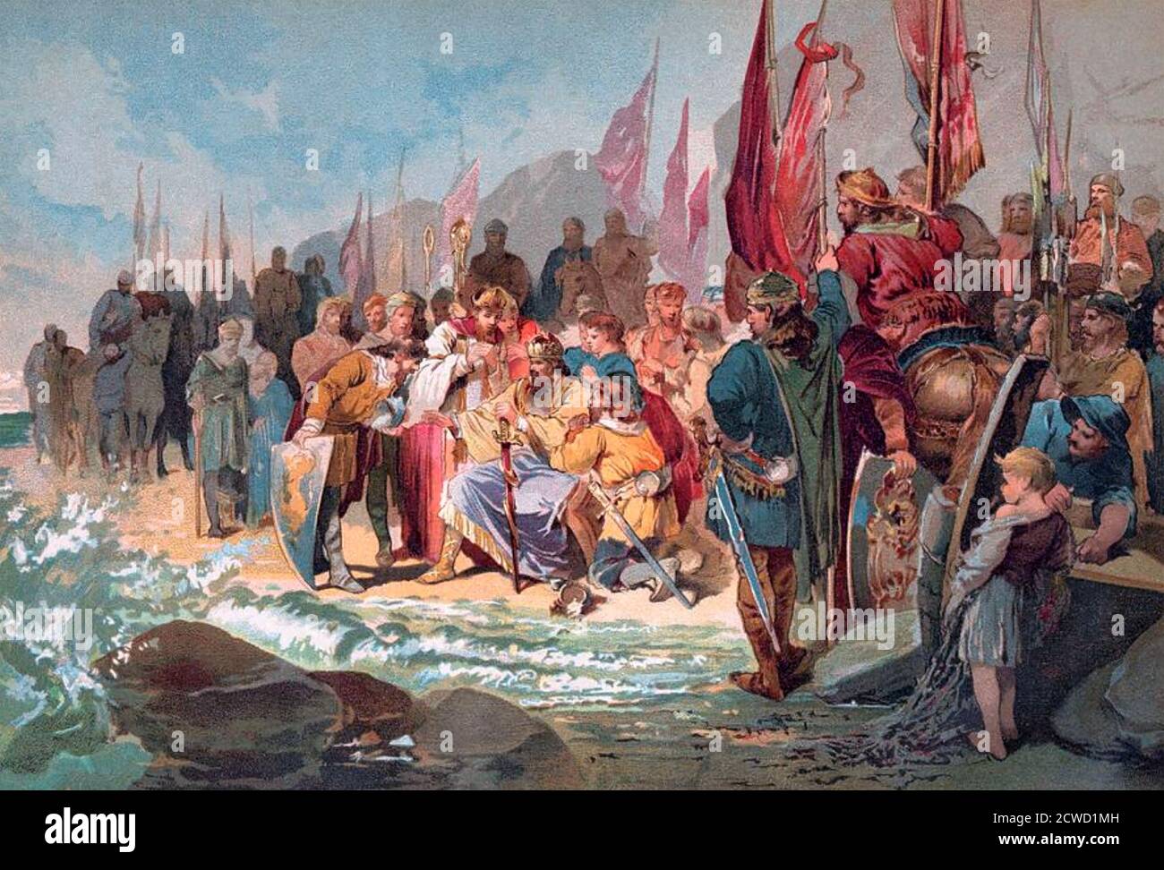 King canute hi-res stock photography and images - Alamy