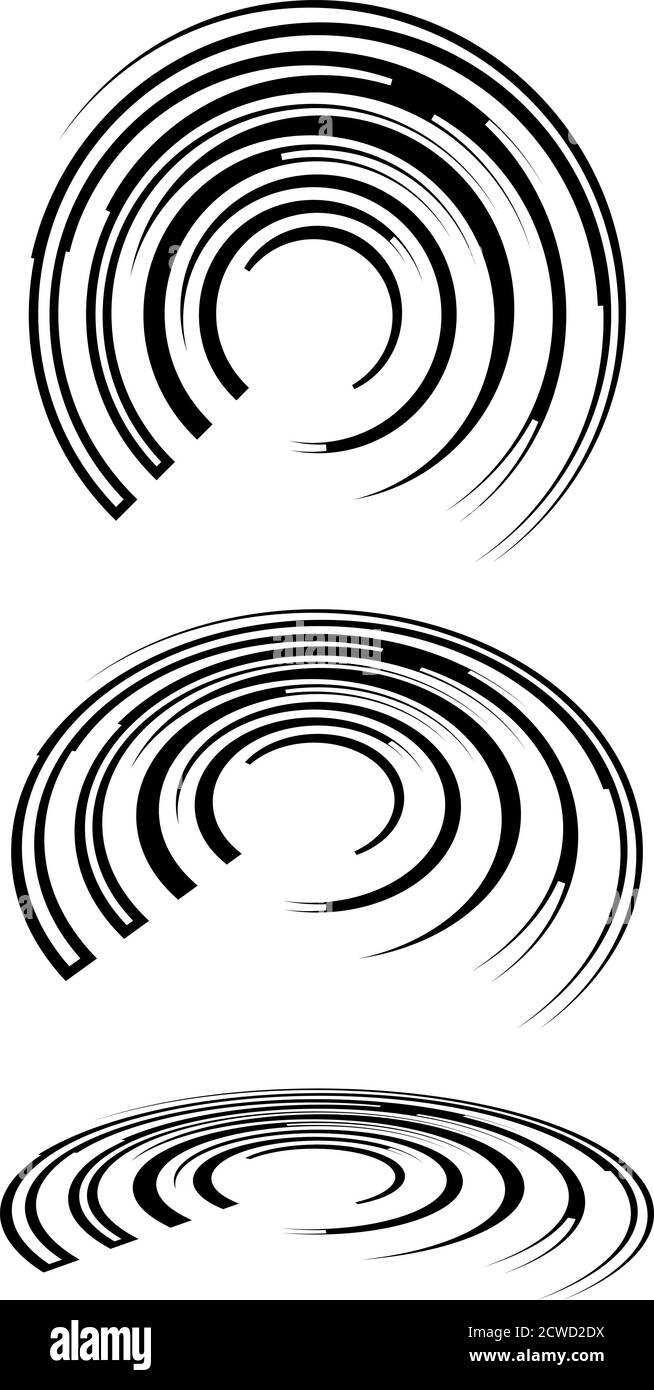 Spirals, swirls, twirls in perspective. Spiral vector illustration ...