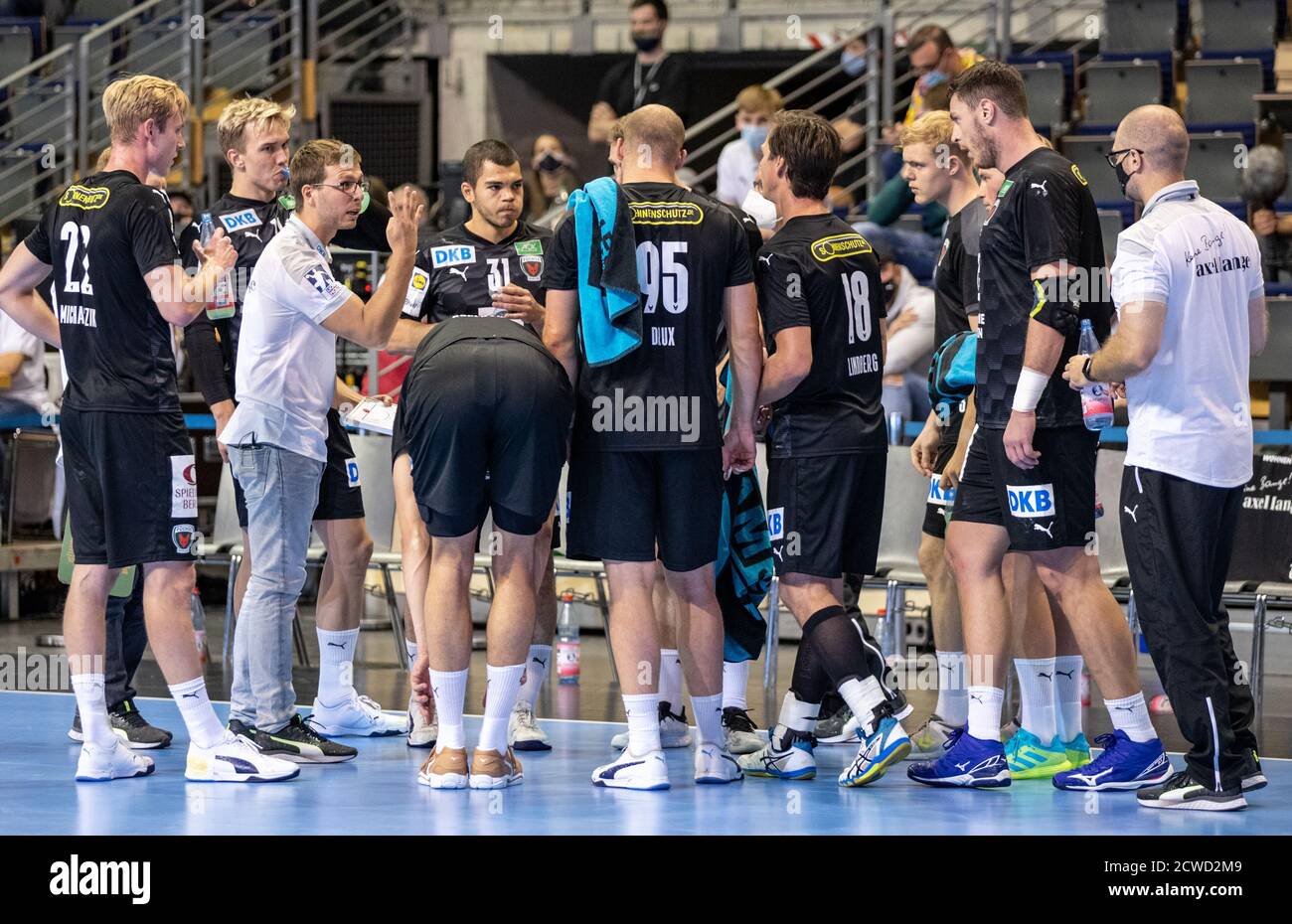 Berlin, Germany. 29th Sep, 2020. Handball EHF European League, Füchse Berlin Gyöngyösi FKK Berlin, Germany. 29th Sep, 2020. Handball EHF European League, Füchse Berlin Gyöngyösi FKK