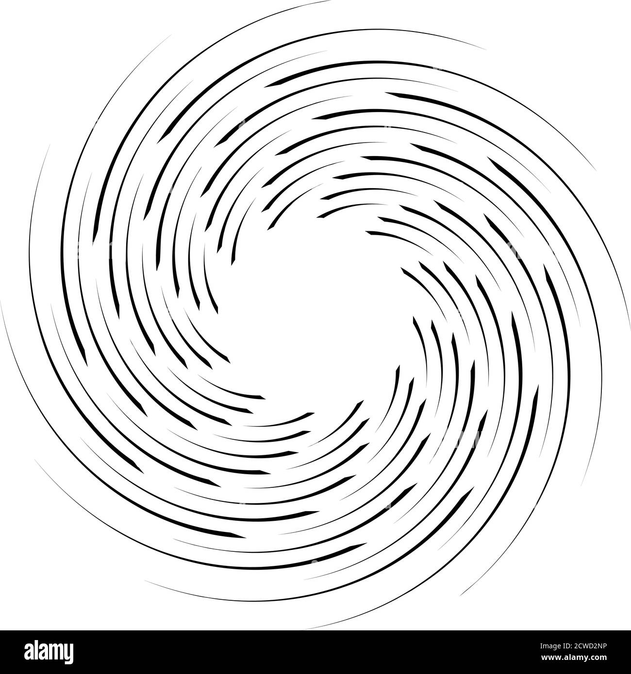Spiral, twist radial swirl, twirl circular vector illustration. Revolve