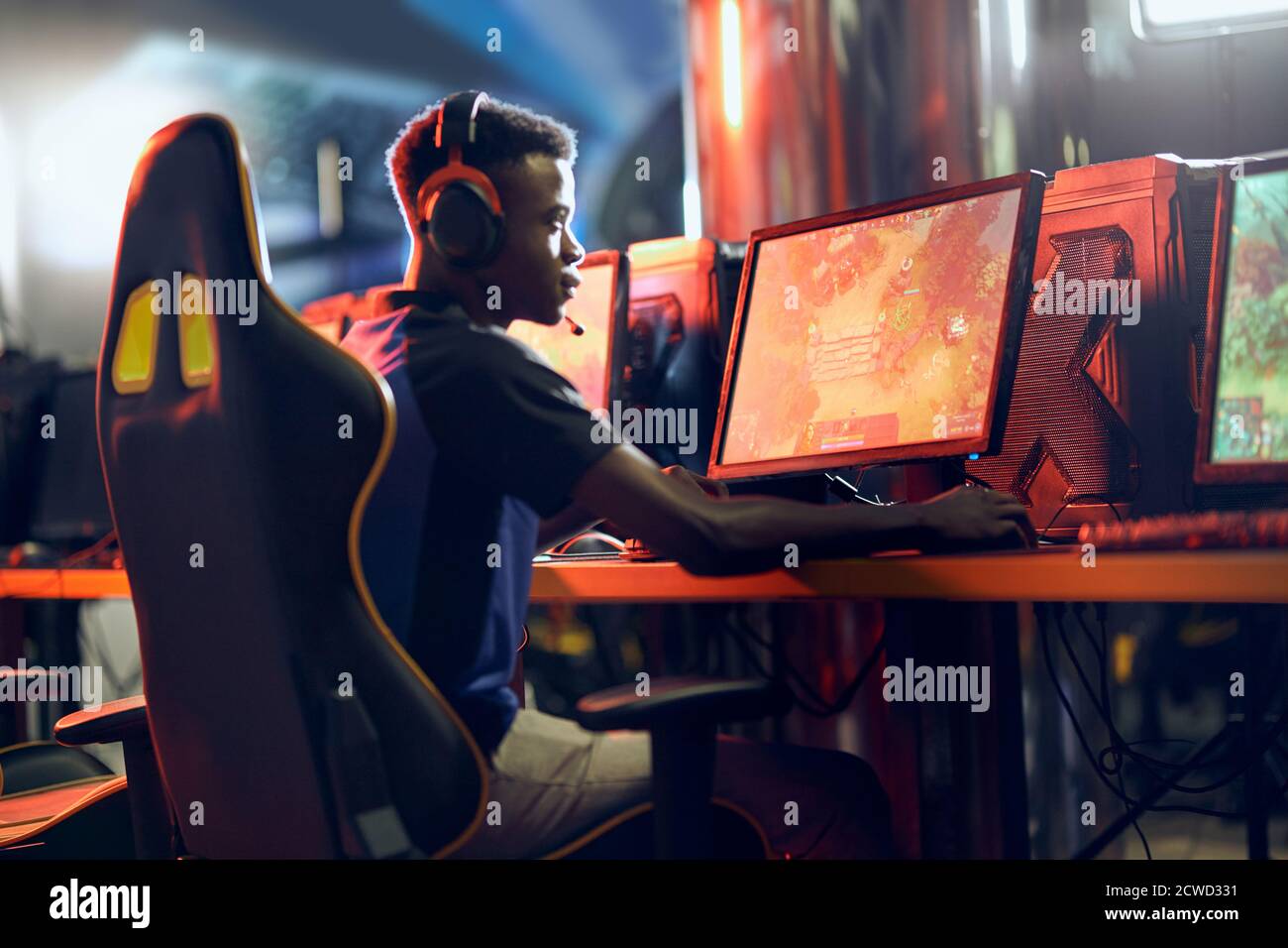 Pro Player Computer View Professional e sports player hi-res stock photography and images - Alamy