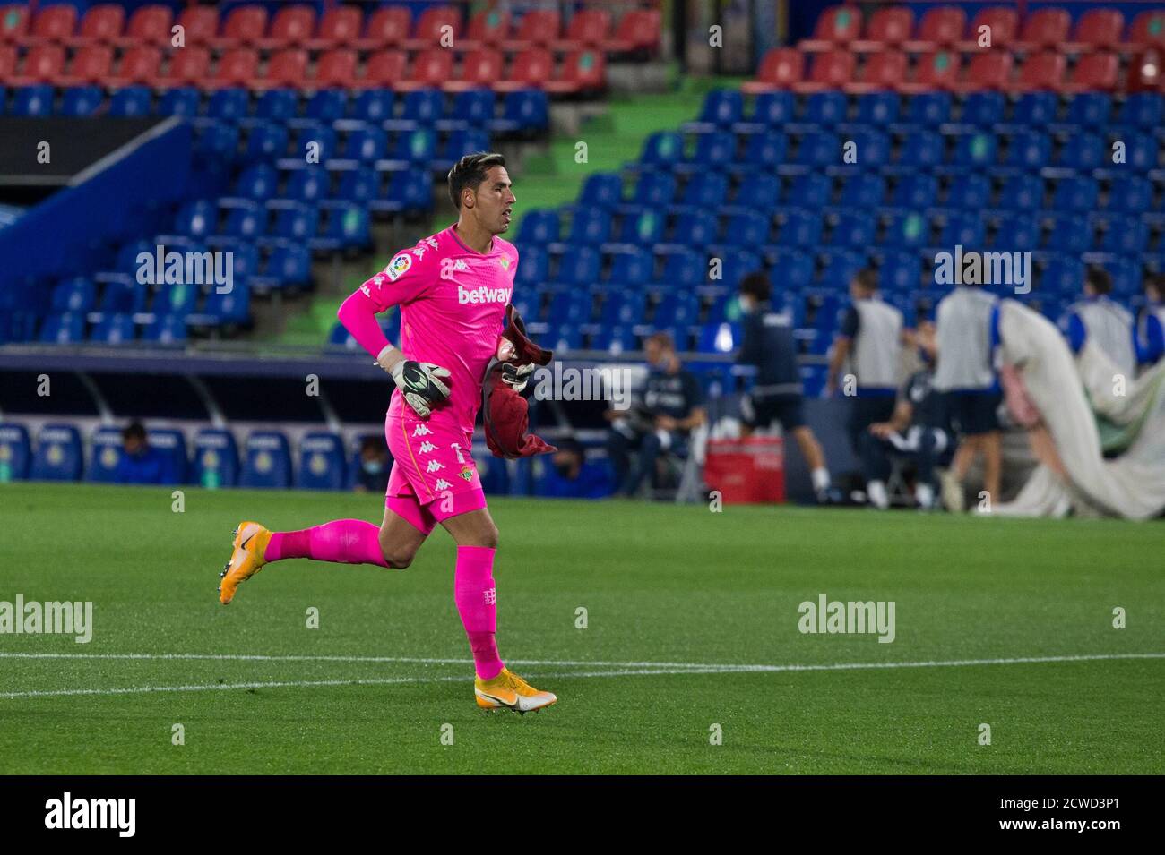 Madrid, Spain. 29th Sep, 2020. JOEL ROBLES OF REAL BETIS DURING LALIGA, FOOTBALL MATCH PLAYED BETWEEN GETAFE CLUB FUTBOL AND REAL BETIS BALOMPIE AT ALFONSO PEREZ COLISEUM ON SEPTEMBER 29, 2020 IN MADRID, SPAIN. Credit: CORDON PRESS/Alamy Live News Stock Photo