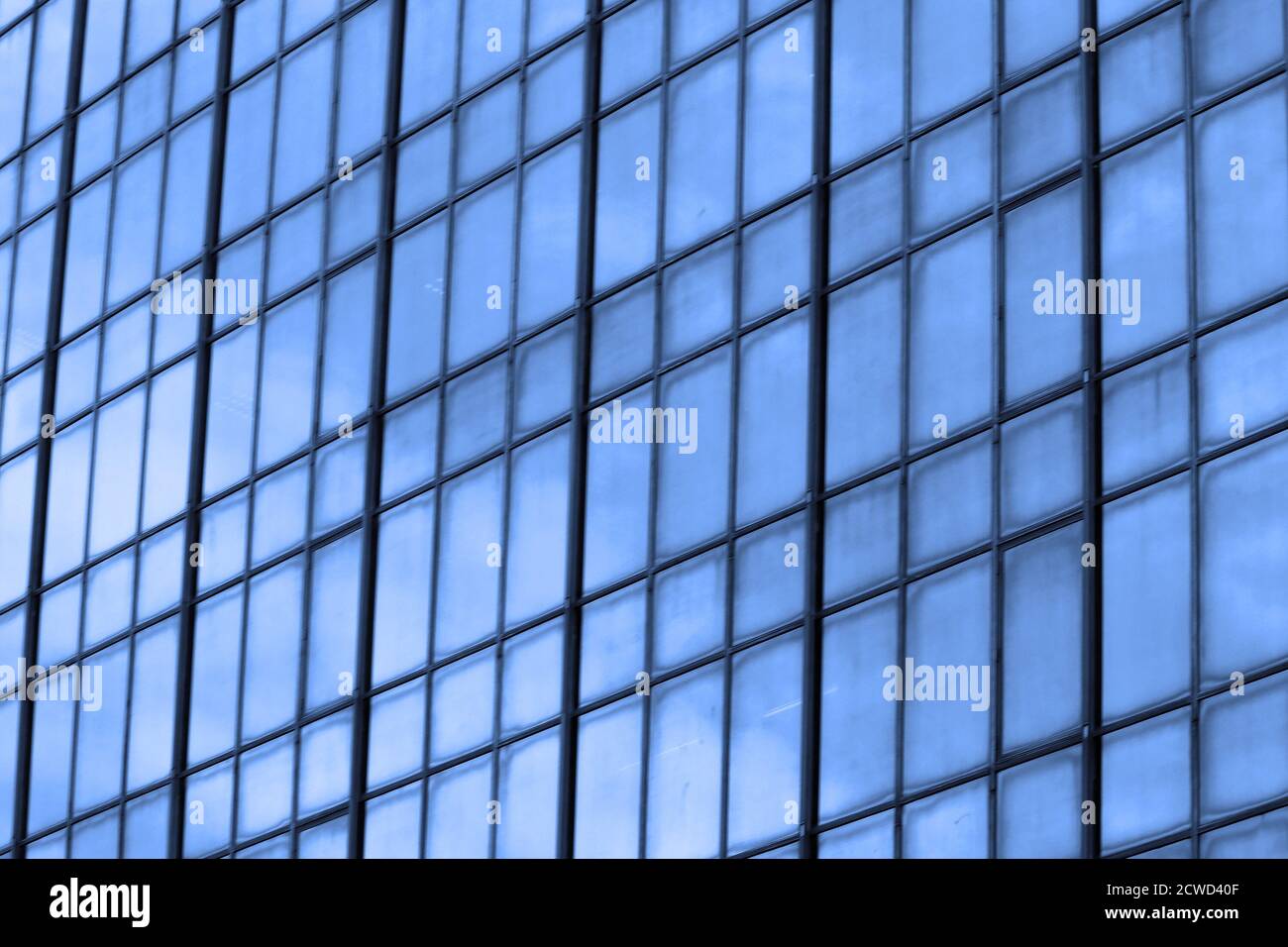 Blue glass building facade pattern texture background Stock Photo