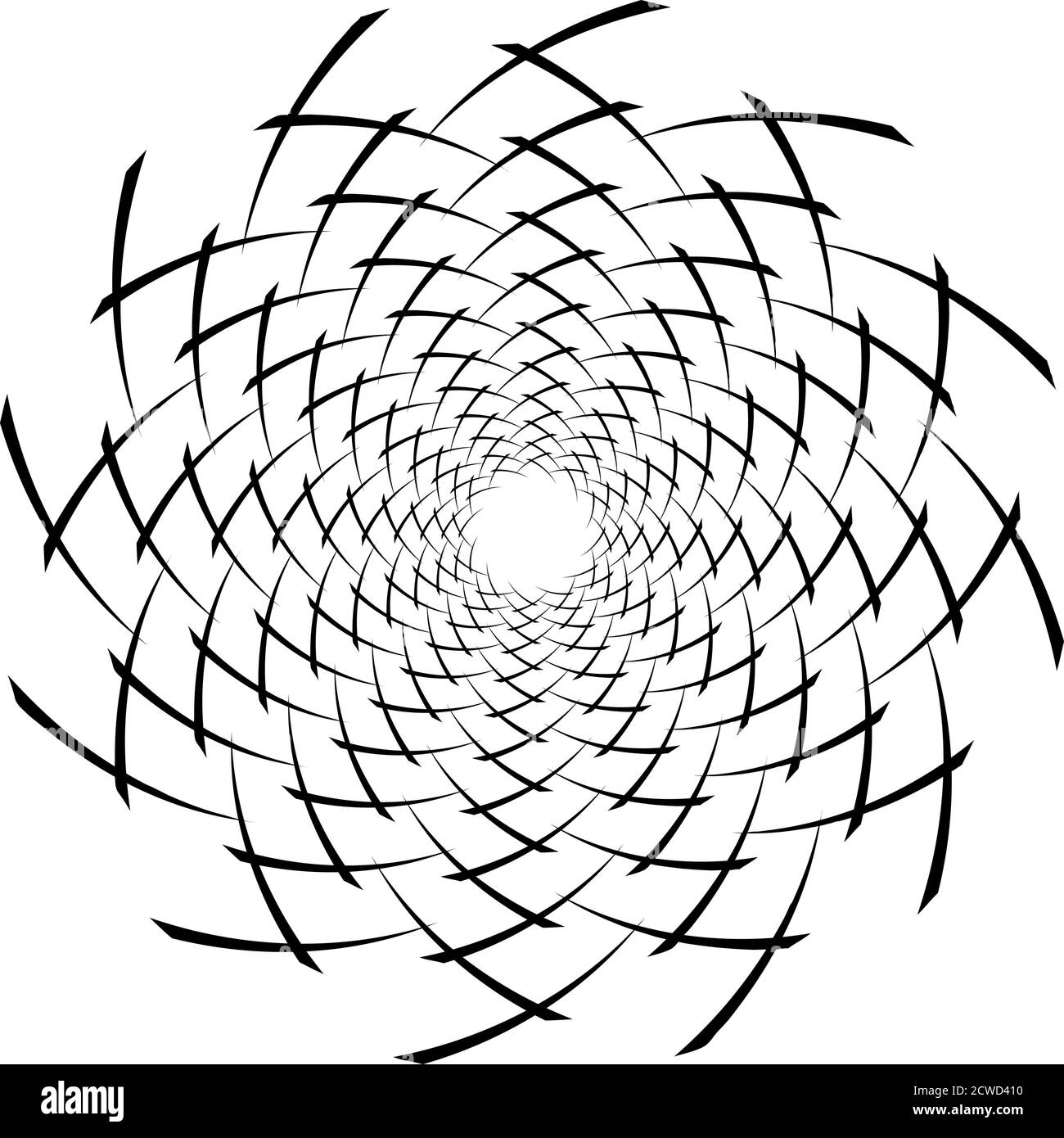 Spiral, twist radial swirl, twirl circular vector illustration. Revolve ...