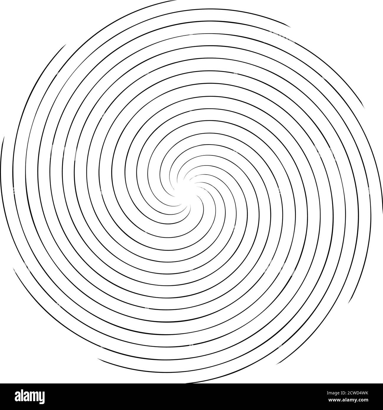 Spiral, twist radial swirl, twirl circular vector illustration. Revolve ...
