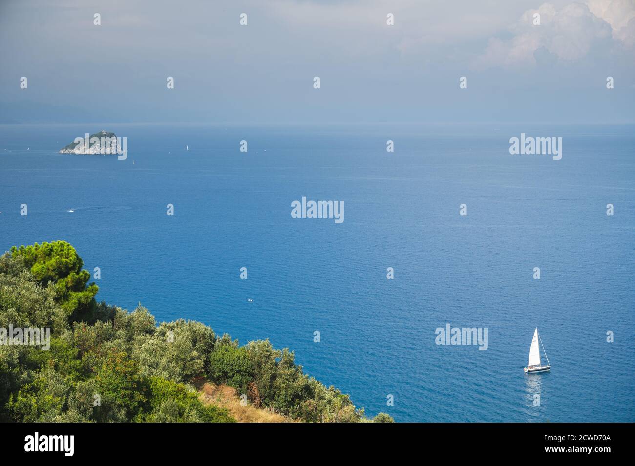 Island Bergeggi, Spotorno, province of Savona, Liguria, Italy, Europe Stock Photo