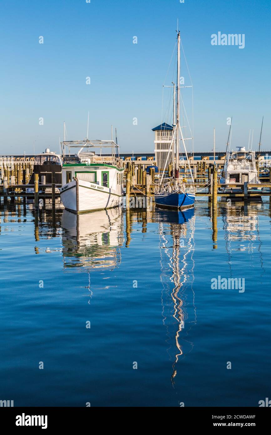 Boats in the marina at Bay St. Louis, Mississippi, USA Stock Photo Alamy