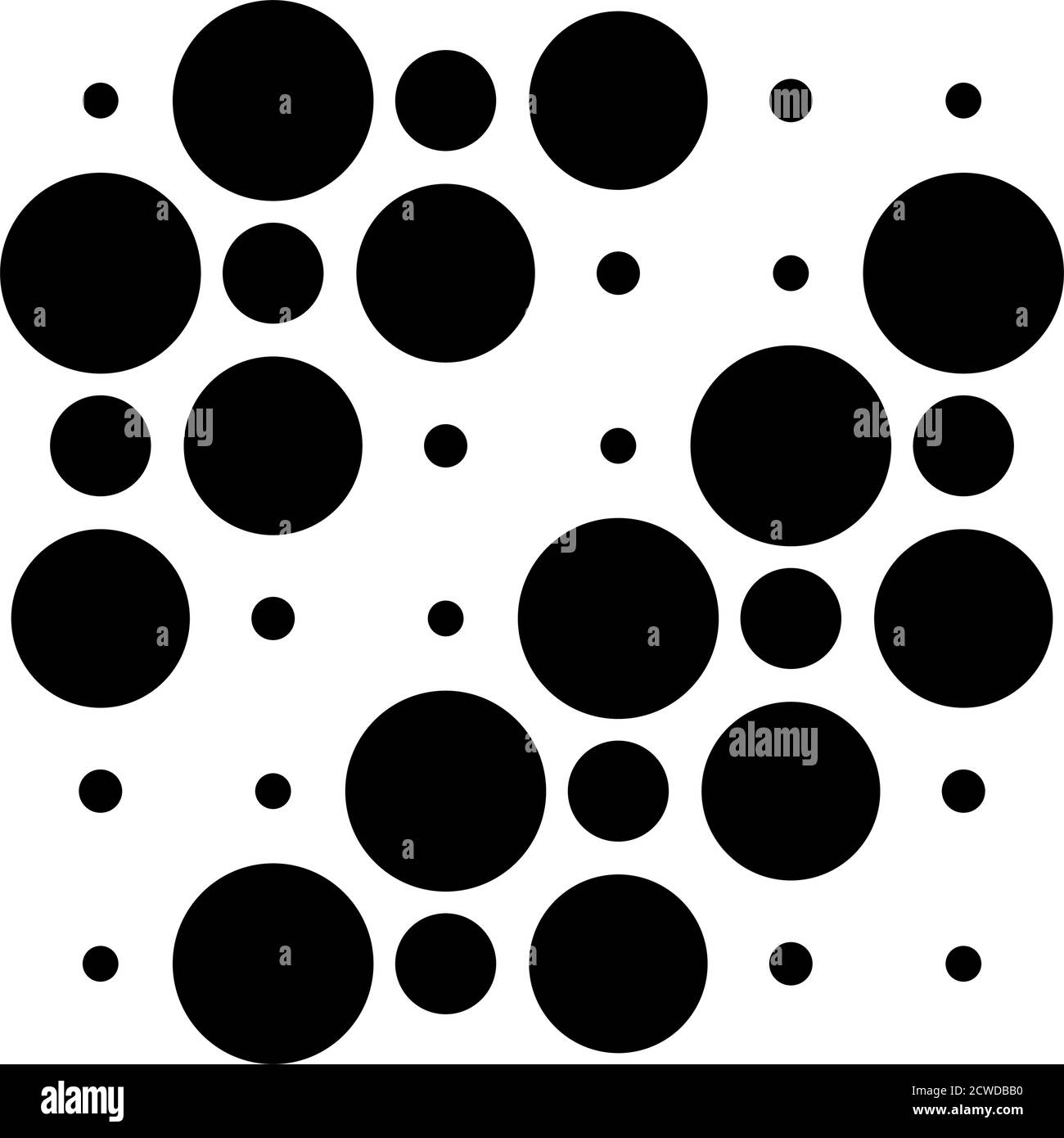 6x6 circles dots variation design. Dotted speckles, freckles. Circles ...