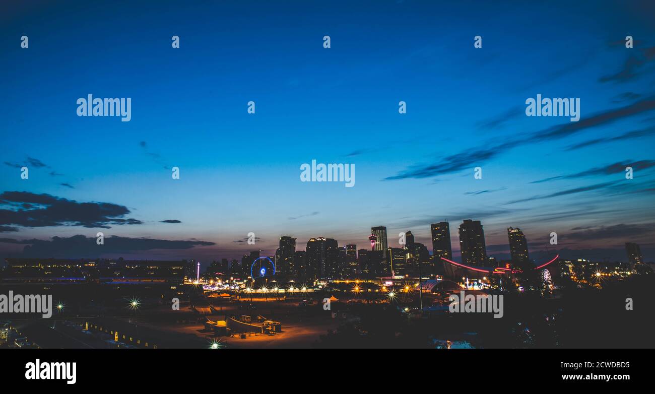 Nightscape of calgary hi-res stock photography and images - Alamy
