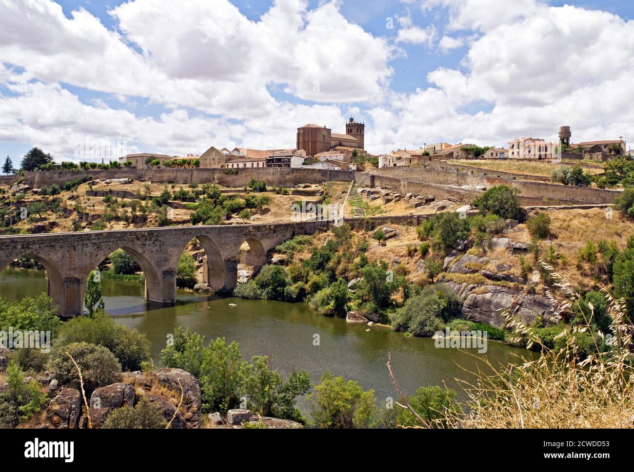 Vista de Ledesma. Salamanca. España Stock Photo