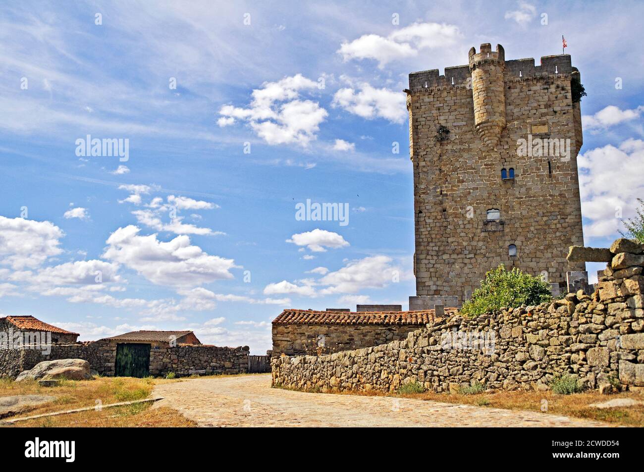 Torre castillo de San Felices de los Gallegos. Salamanca. España Stock Photo
