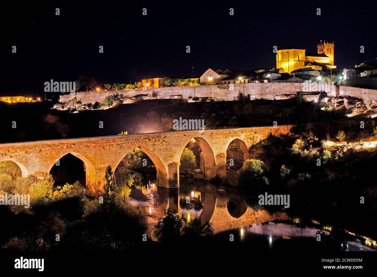Vista de Ledesma. Salamanca. España Stock Photo