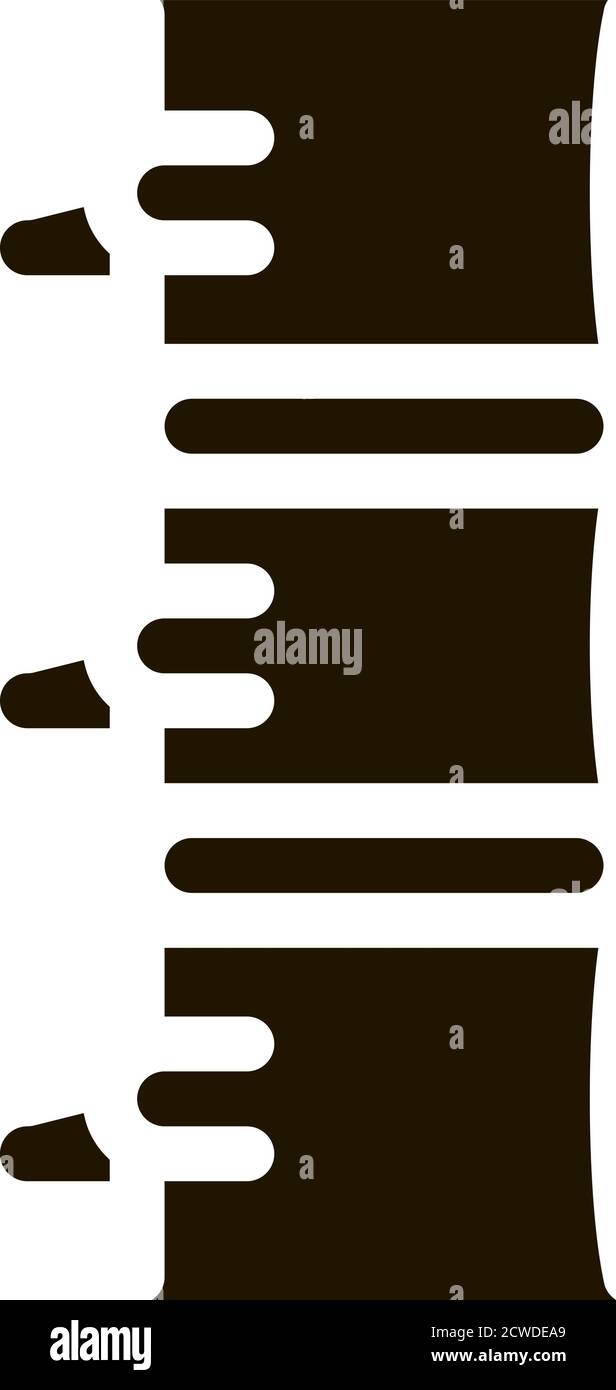 Human Spine Icon Vector Glyph Illustration Stock Vector Image & Art - Alamy