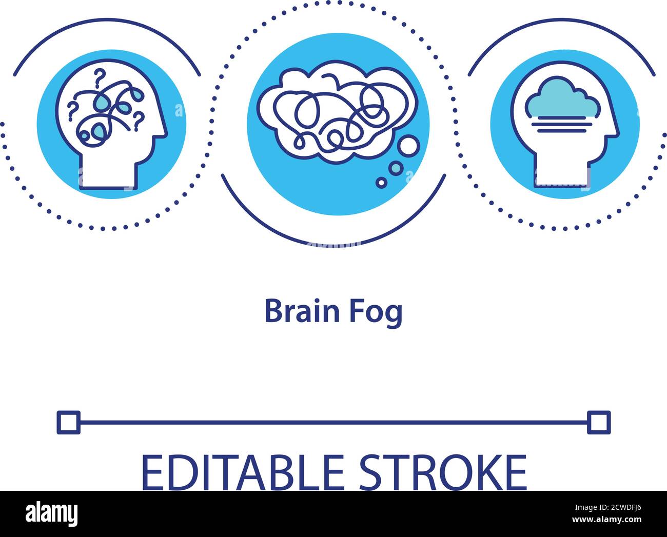 Brain fog concept icon Stock Vector Image & Art Alamy