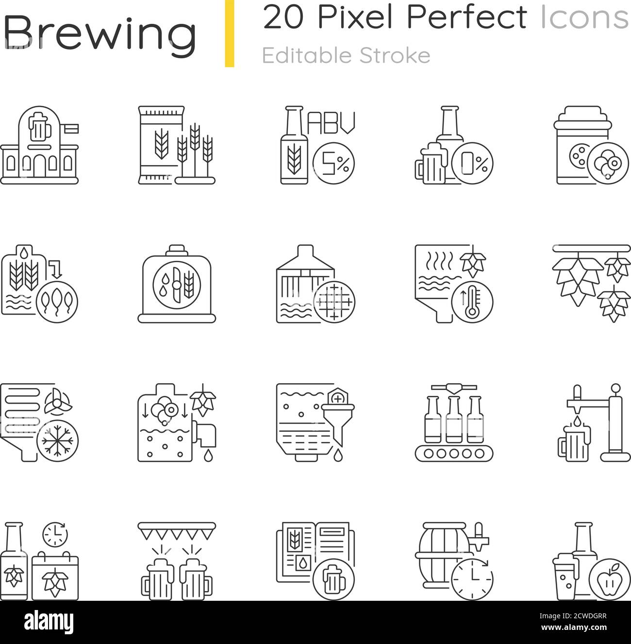 Brewing cider Stock Vector Images - Alamy