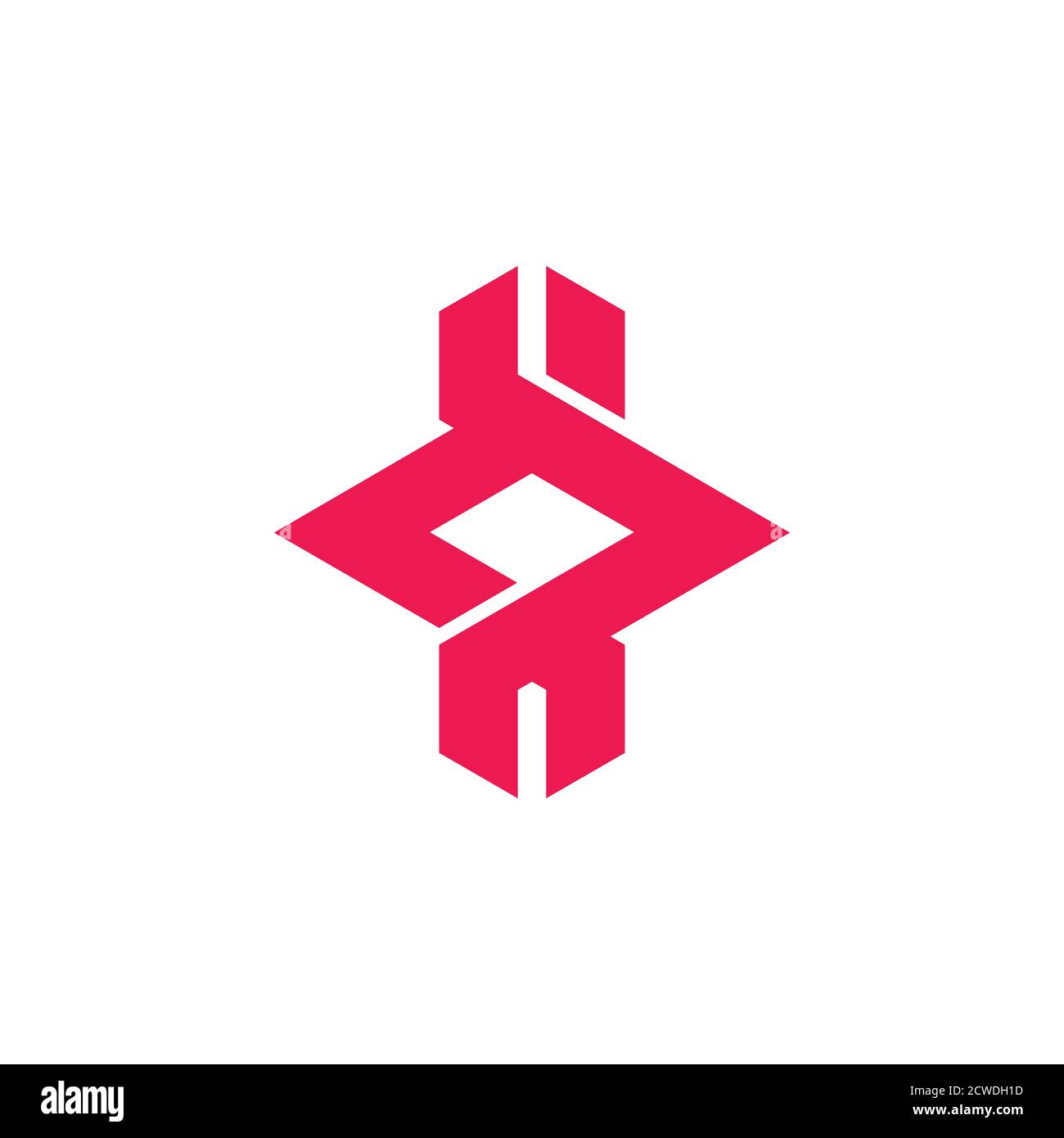 linked arrow colorful logo vector Stock Vector