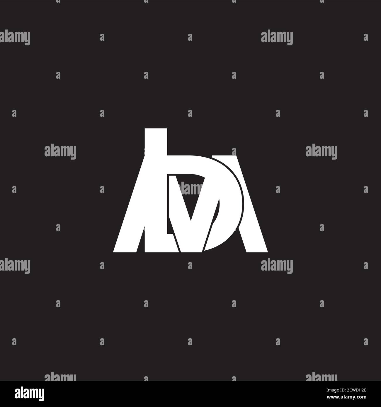 letter mb 3d flat geometric logo vector Stock Vector