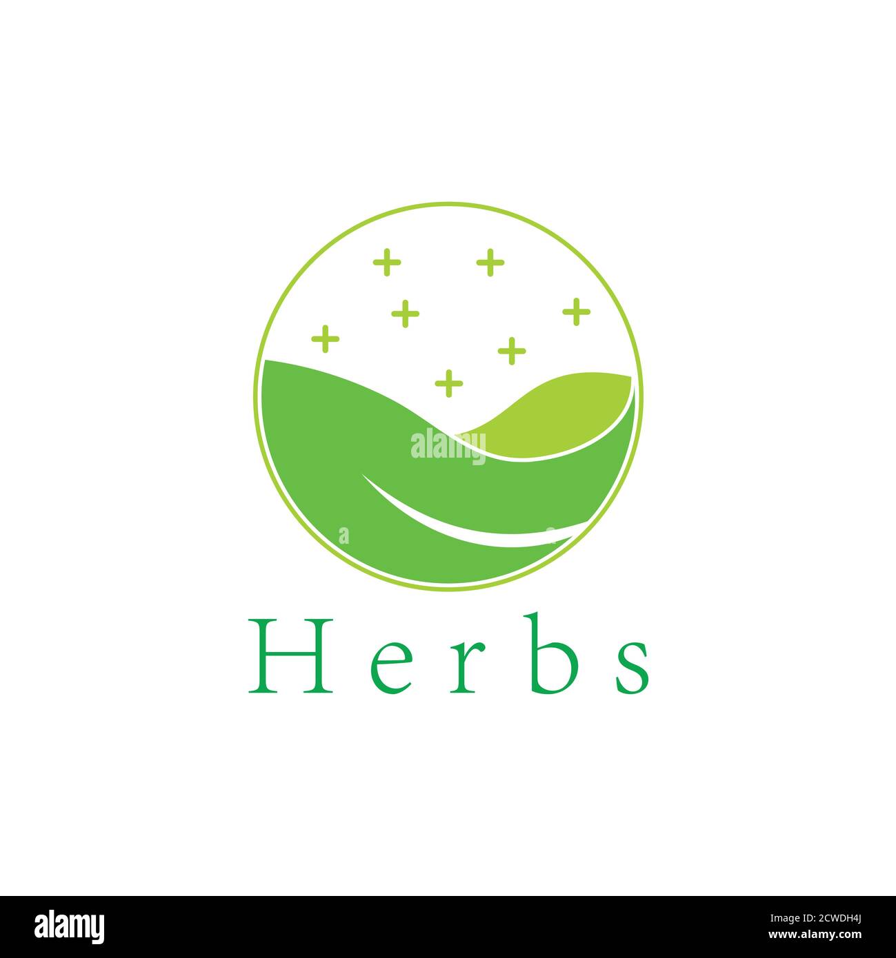 herbal leaf 3d logo vector Stock Vector