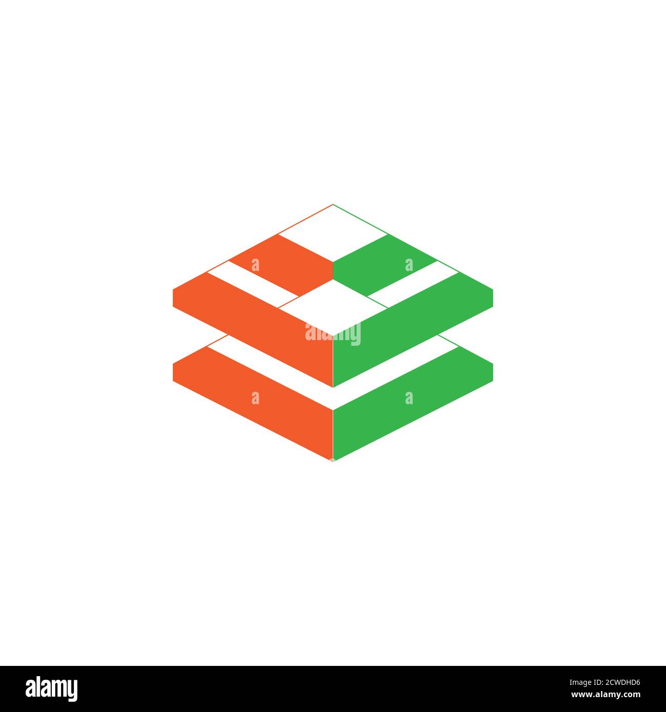 letter bb simple monogram stripes logo vector Stock Vector