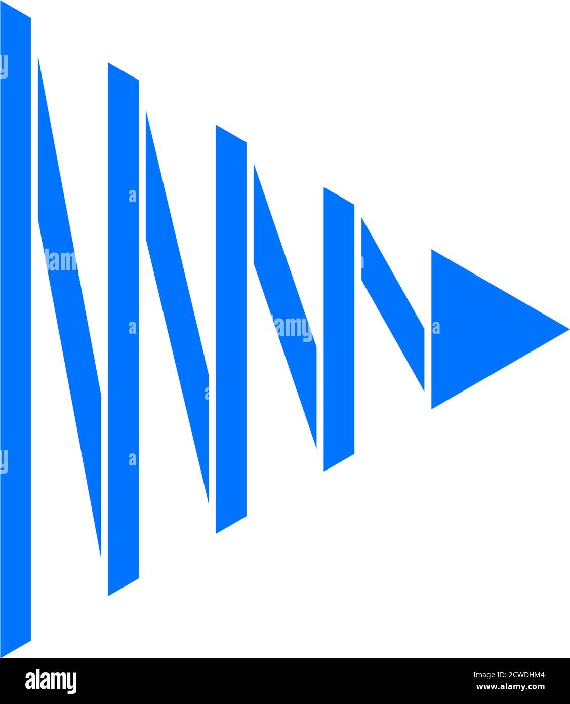 3d flat motion arrow triangle geometric design symbol logo vector Stock ...