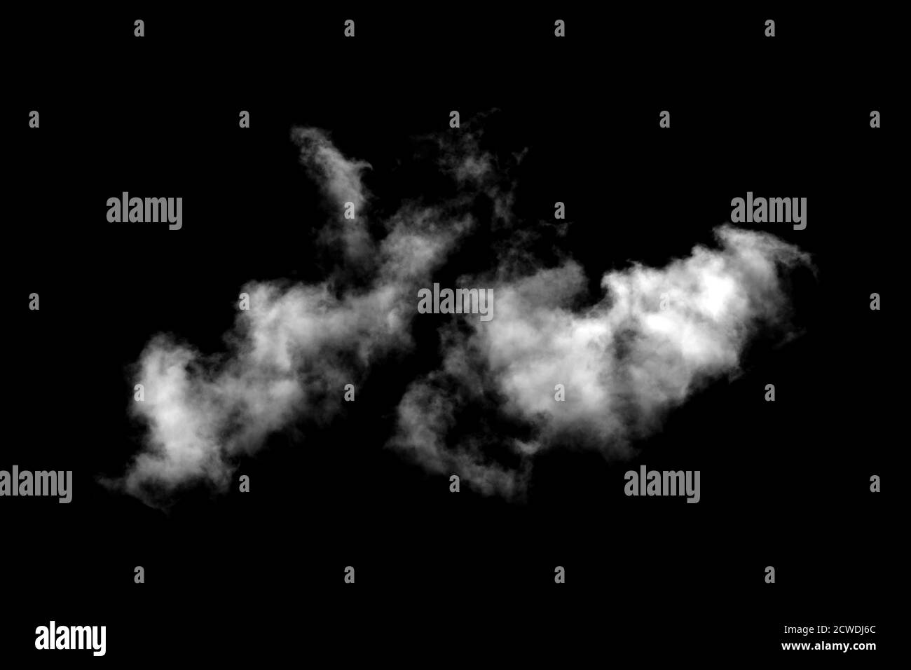 white cloud isolated on black background Stock Photo - Alamy
