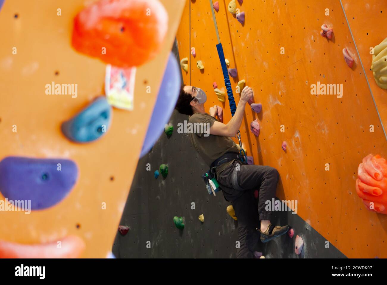 Indoor rock climbing wall hires stock photography and images Alamy