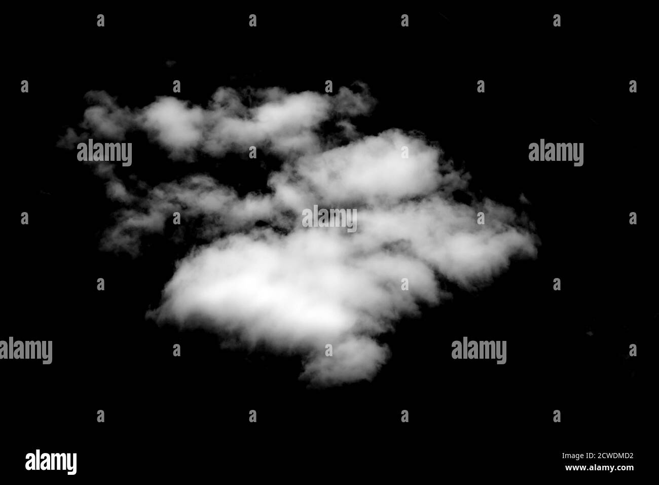 white cloud isolated on black background Stock Photo - Alamy