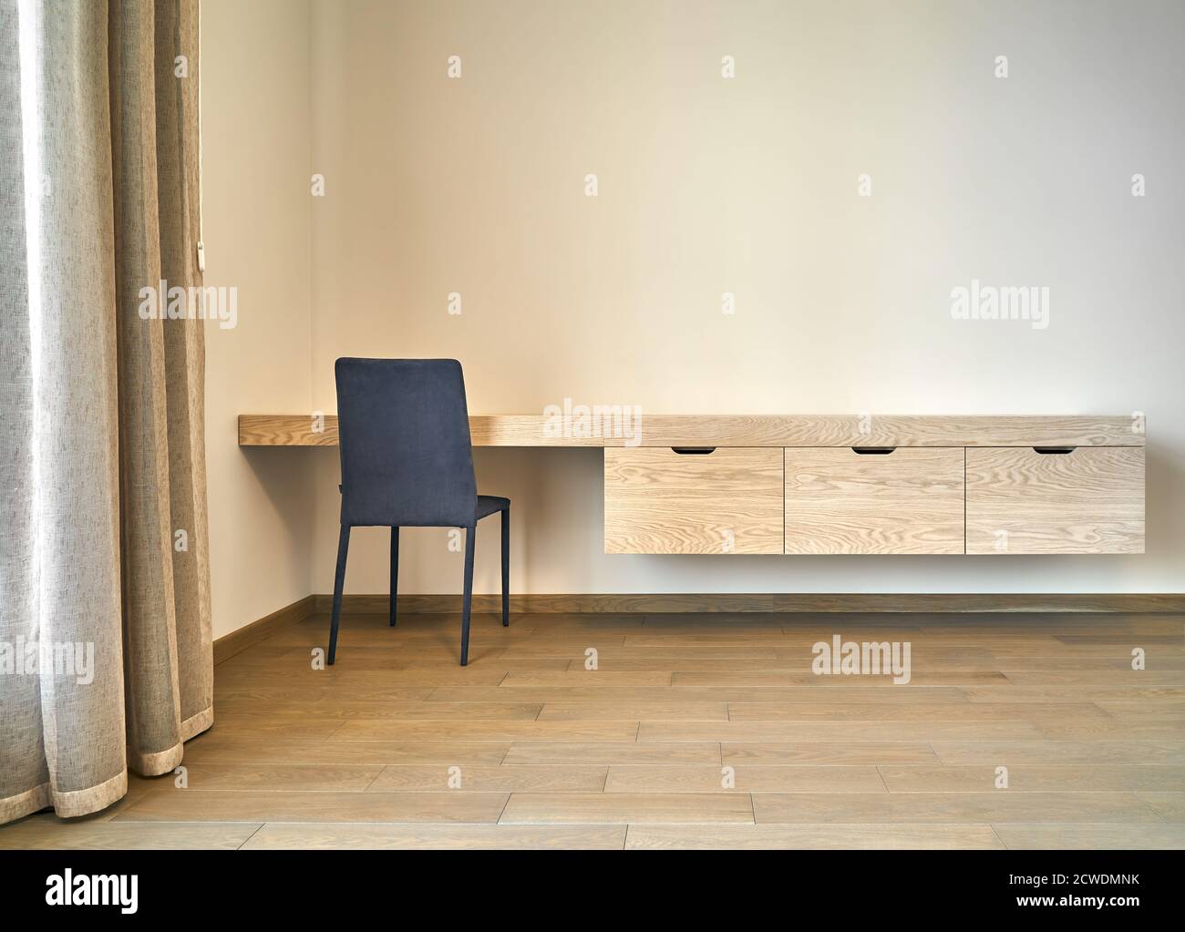 Wall Mounted Dressing Table With Storage / Half console table with