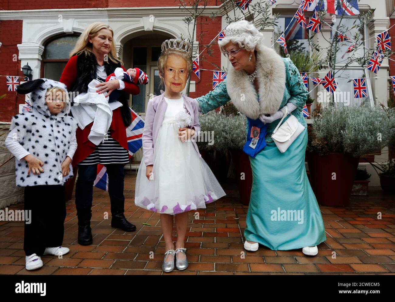 British fancy dress street party hi-res 