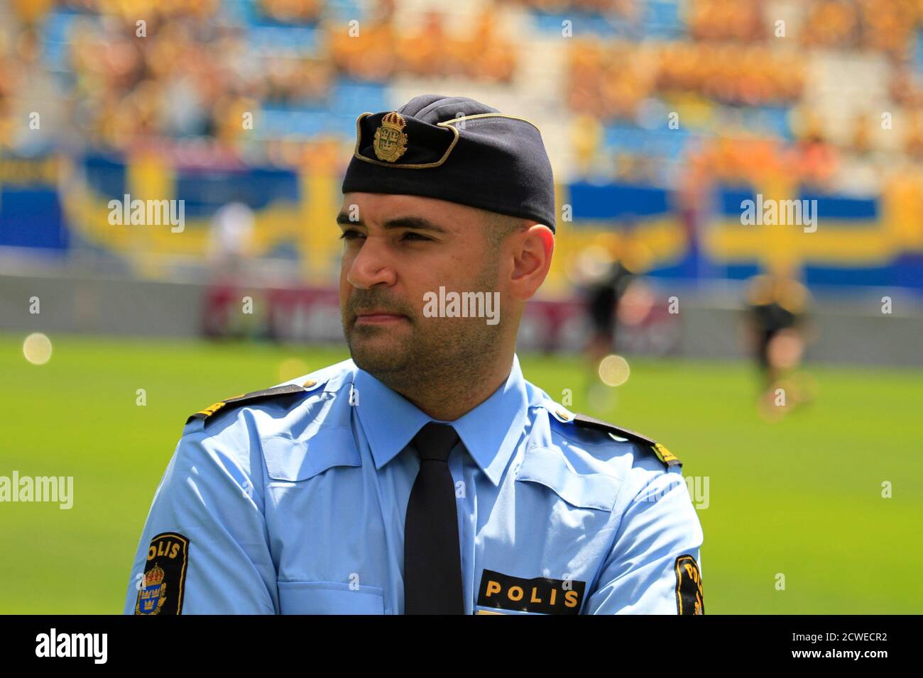 Swedish police officer hi-res stock 
