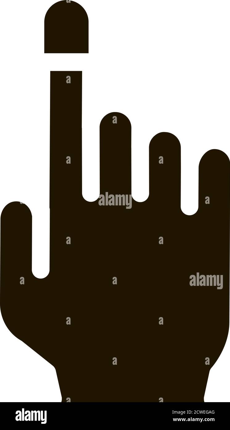 Finger Thimble Icon Vector Glyph Illustration Stock Vector
