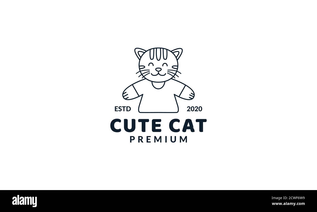 Premium Vector  Vector cute black cat icon illustration