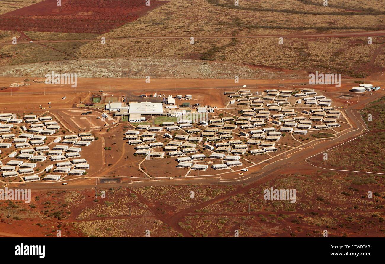 Aerial View Of The Citic Pacific Iron Ore Mine Workers Camp, Controlled By  Controversial Billionaire Clive Palmer, In Karratha, Western Australia,  August 20, 2012. Palmer, A Law School Dropout, Has Based Much
