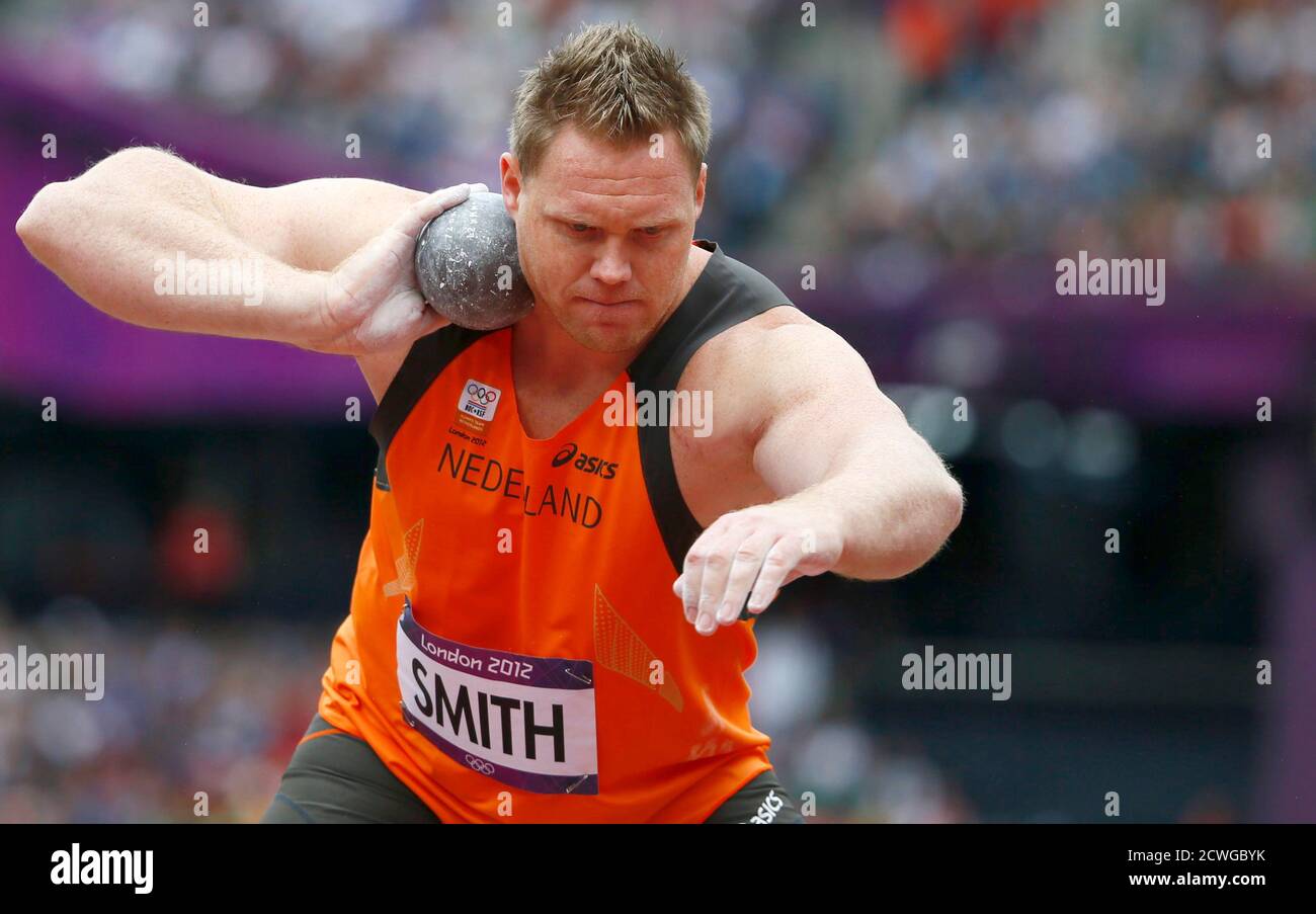 Netherlands Rutger Smith Competes In The Men S Shot Put Group A Qualification At The London 2012