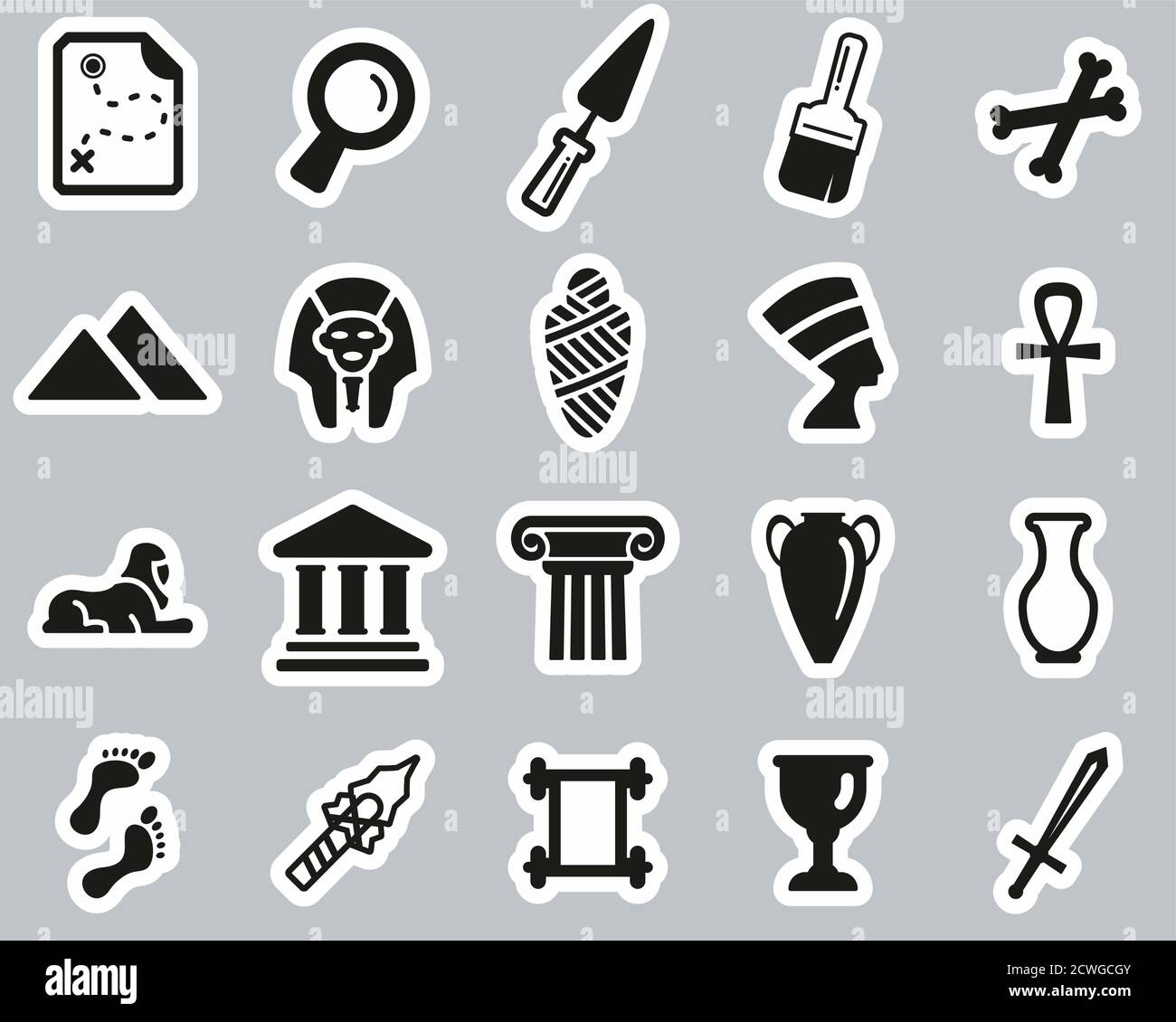 Archaeology architecture art Stock Vector Images - Alamy