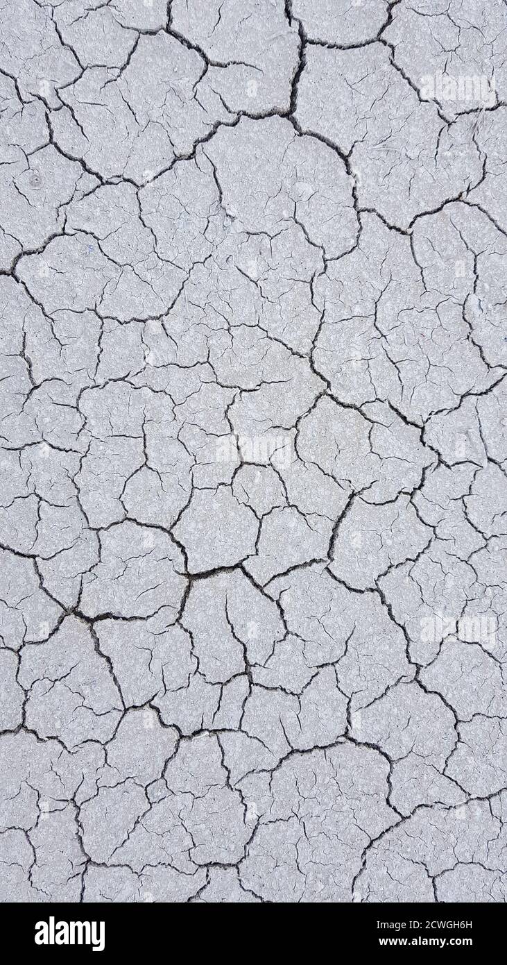 Cracked Surface of Dry Soil Stock Photo