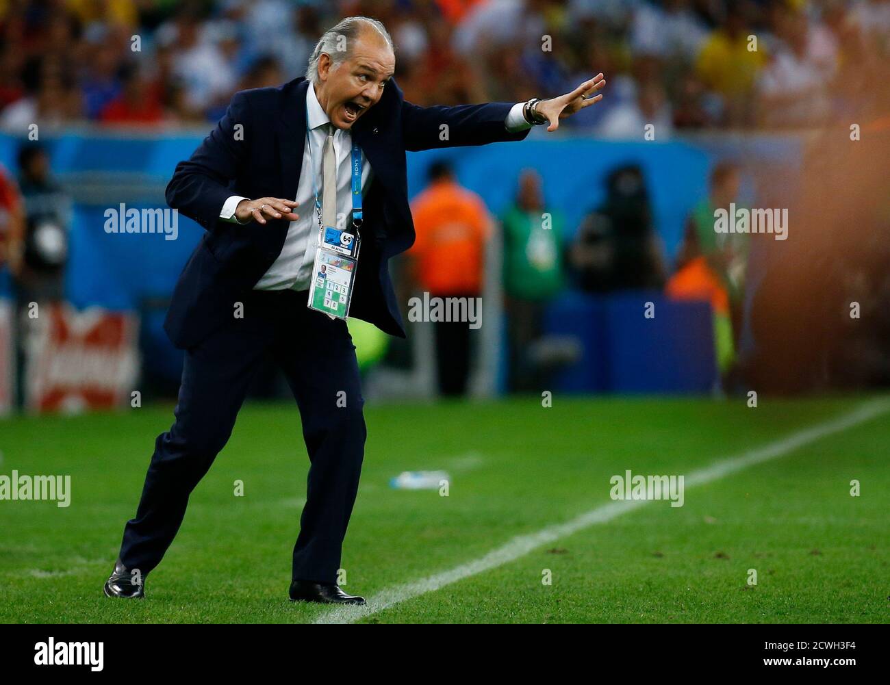Argentina S Coach Alejandro Sabella Reacts During The Team S 2014 World Cup Final Against Germany At The Maracana Stadium In Rio De Janeiro July 13 2014 Reuters Kai Pfaffenbach Brazil Tags Soccer Sport