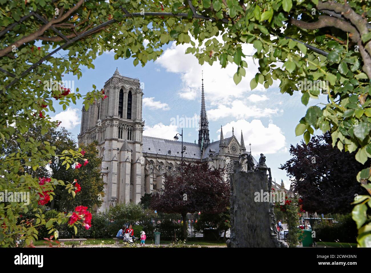 General View Of Notre Dame Cathedral In Paris High Resolution Stock Photography And Images Alamy
