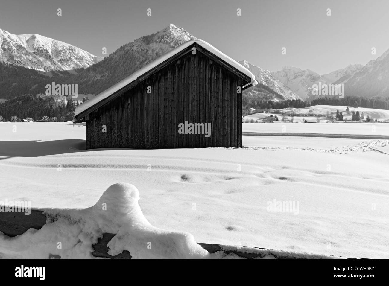 Oberstdorf, Allgäuer Alpen, Scheune Stock Photo Alamy