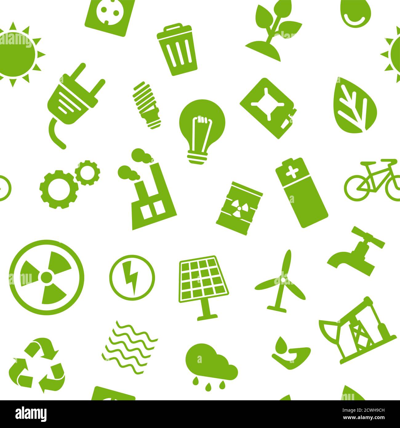 Recycle ecology Seamless pattern. Flat vector illustration Stock Vector ...