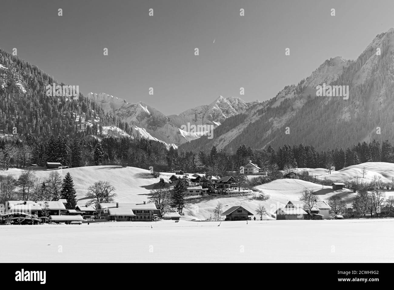 Oberstdorf, Allgäuer Alpen Stock Photo