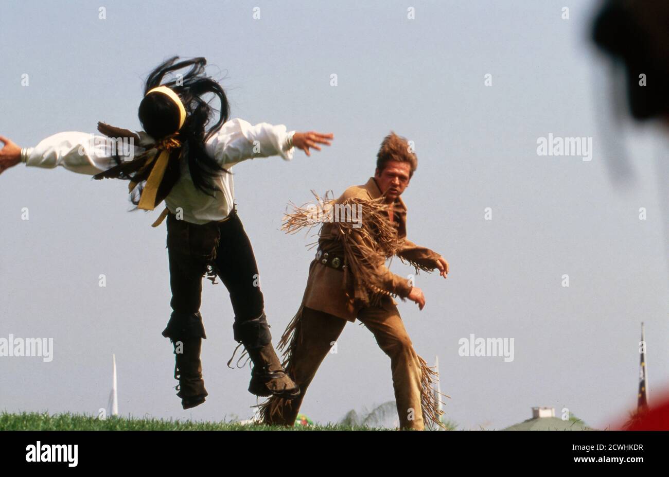ZDF Fernsehgarten, Sonntags-Unterhaltungsshow, Sendung vom 3. Juli 1994, Gaststar: Joshy Peters (rechts) Stock Photo