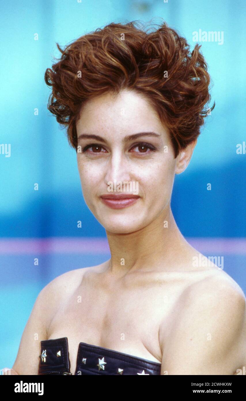 ZDF Fernsehgarten, Sonntags-Unterhaltungsshow, Sendung vom 3. Juli 1994, Gaststar: Sängerin ? Stock Photo